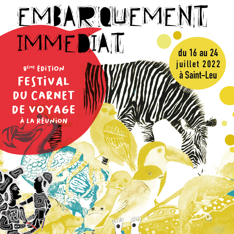 Festival du carnet de voyage à la réunion JUILLET 2022